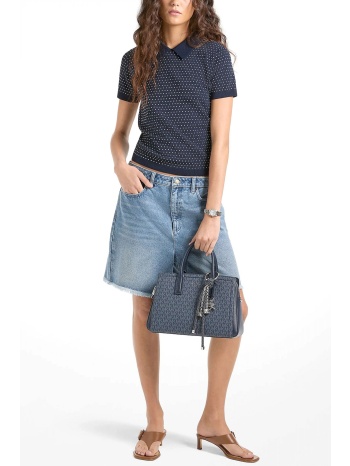 michael kors polo πλεκτο κοντομανικο με μεταλλικα στοιχεια σε προσφορά