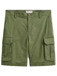 gant σορτς 379 bark green mel cargo χακι