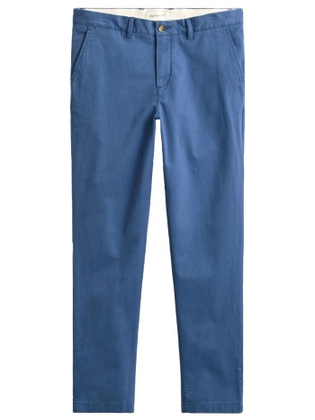 gant παντελονι 442 storm blue slim classic chinos μπλε ραφ