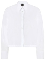 pinko πουκαμισο cropped cammie shirt λευκο