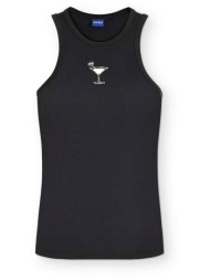 hugo blue tank top dimartini_b logo μαυρο