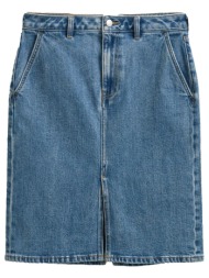 gant φουστα 970 mid blue pencil jean denim ανοιχτο μπλε
