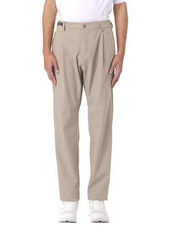 paul&shark παντελονι chino λαστιχο μεση side zip pocket μπεζ
