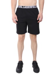 karl lagerfeld βερμουδα logo sleep short μαυρο