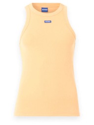 hugo blue tank top easy tank_b logo πορτοκαλι