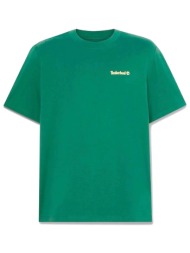 timberland t-shirt crew neck small linear regular fit πρασινο