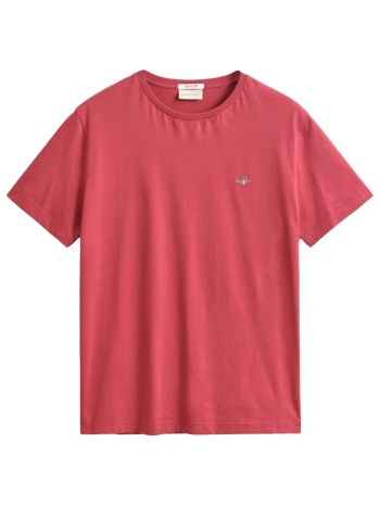gant t-shirt reg shield ss muted red