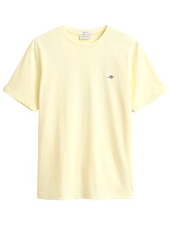 gant t- shirt reg shield ss κιτρινο