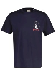 gant μπλουζα κμ 433 evening bluegraphic t-shirt μπλε σκουρο