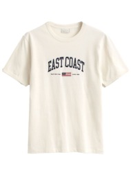 gant μπλουζα κμ 130 cream t-shirt κρεμ