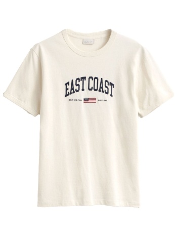 gant μπλουζα κμ 130 cream t-shirt κρεμ
