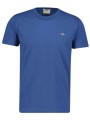 gant μπλουζα κμ 442 storm blue t-shirt pique μπλε ραφ