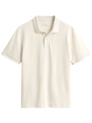 gant μπλουζα κμ 119 ivory texture stripe polo εκρου