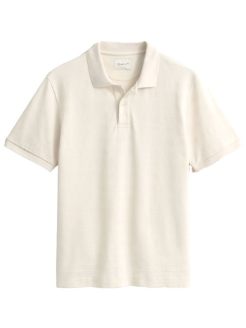 gant μπλουζα κμ 119 ivory texture stripe polo εκρου