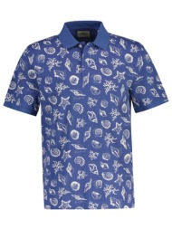 gant μπλουζα κμ 432 light sky polo με σχεδιο μπλε ρουα