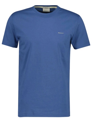 gant μπλουζα κμ 442 storm blue t-shirt ανοιχτο μπλε