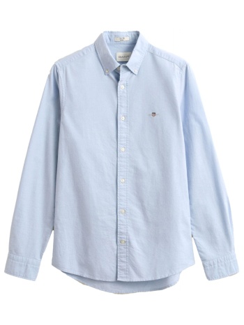 gant ποyκαμισο μμ 455 light blue slim oxford σιελ