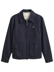 gant μπουφαν 433 evening blue cotton jacket μπλε