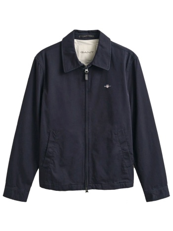 gant μπουφαν 433 evening blue cotton jacket μπλε