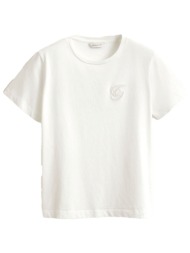 gant μπλουζα κμ 113 eggshell graphic t-shirt λευκο