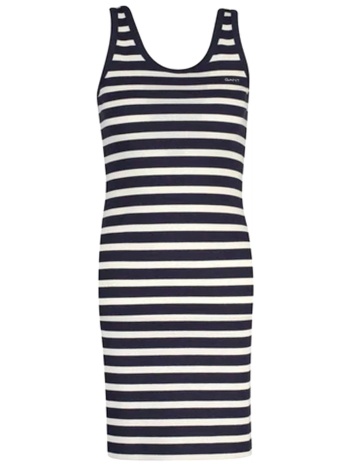 gant φορεμα 433 evening blue ribbed jersey ριγε μπλε λευκο
