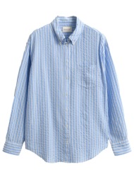 gant ποyκαμισο μμ 424 palace blue ριγε σιελ
