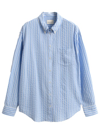 gant ποyκαμισο μμ 424 palace blue ριγε σιελ