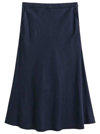 gant φουστα 433 evening blue λινη μπλε