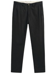 gant παντελονι 5 black slim classic chinos μαυρο