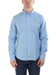 la martina πουκαμισο button down logo σιελ