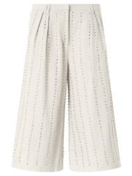 pinko βερμουδα babs bermuda shorts γκρι-μπεζ