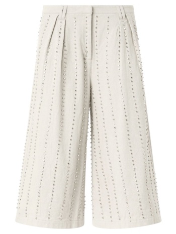 pinko βερμουδα babs bermuda shorts γκρι-μπεζ