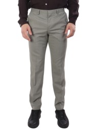 hugo παντελονι κουστουμιου μικροσχεδιο extra slim fit hester253x χακι
