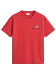 gant μπλουζα κμ 630 ruby red κοκκινο