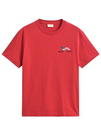 gant μπλουζα κμ 630 ruby red κοκκινο
