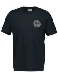 gant μπλουζα κμ 5 black graphic t-shirt μαυρο