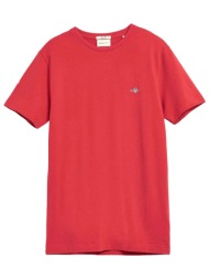 gant μπλουζα κμ 630 ruby red t-shirt pique κοκκινο