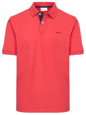 gant μπλουζα κμ 641 desert rose contrast pique polo κοραλι