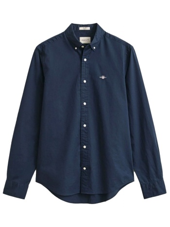 gant ποyκαμισο μμ 410 marine slim classic poplin μπλε