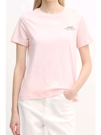 gant μπλουζα κμ 647 pale rose graphic t-shirt ροζ