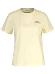 gant μπλουζα κμ 713 light yellow graphic t-shirt κιτρινο