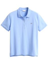 gant μπλουζα κμ 424 palace blue pique polo γαλαζιο