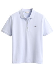 gant μπλουζα κμ 455 light blue pique polo σιελ