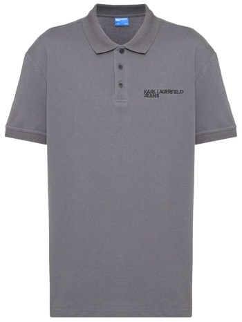 karl lagerfeld jeans polo pique regular fit azure μπλε σε προσφορά