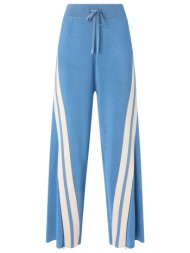pinko παντελονι tormenta trousers ασπρο γαλαζιο ριγε