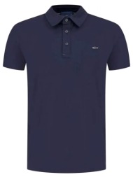 paul&shark polo logo metallic pin logo μπλε