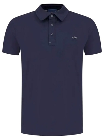 paul&shark polo logo metallic pin logo μπλε