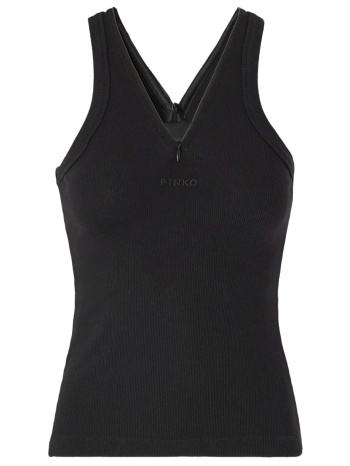 pinko φανελακι cynar tank top μαυρο