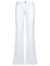 richmond x παντελονι jeans kannawi flaired λευκο