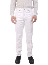 richmond x παντελονι jeans mandi bull logo λευκο